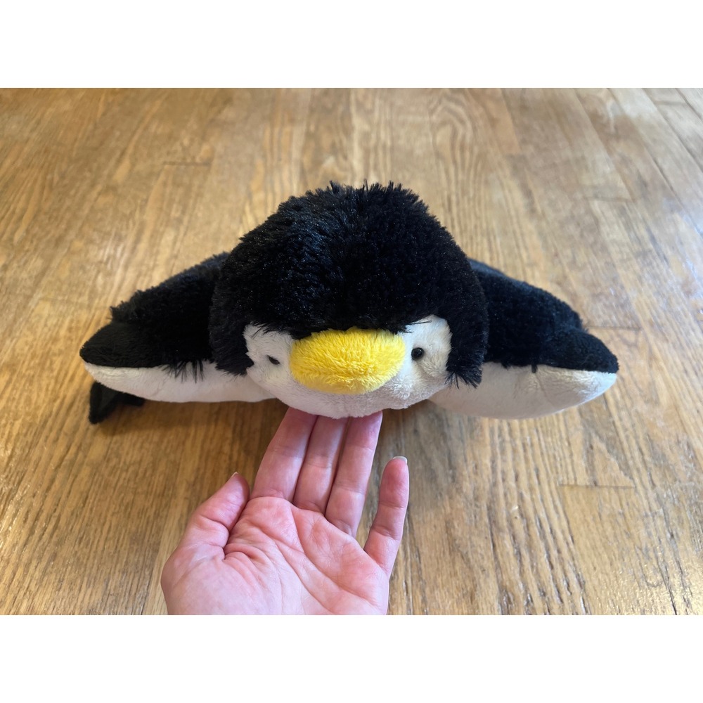 Pillow Pets Dream Lites Penguin Night Light Star Projector Plush Black White